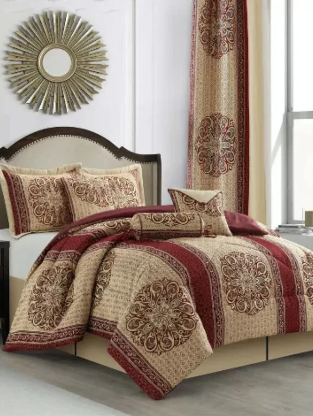 Nanshing 9pc Queen Myhand Comforter Set Red